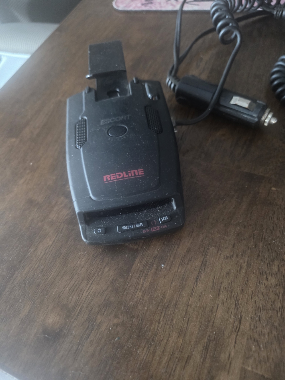 Redline Compact Radar Detector in Black with Red Logo